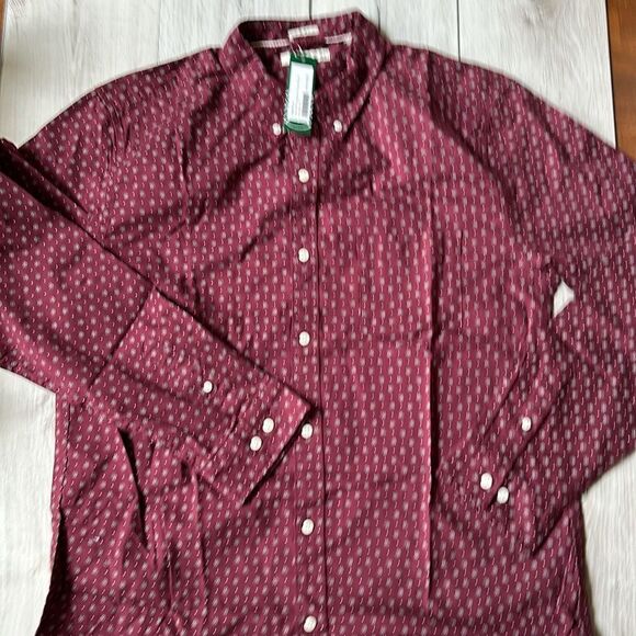 HAWKER RYE
Elemental Long Sleeve Oxford Shirt Burgundy XL Stitch Fix Nwt - Picture 6 of 8